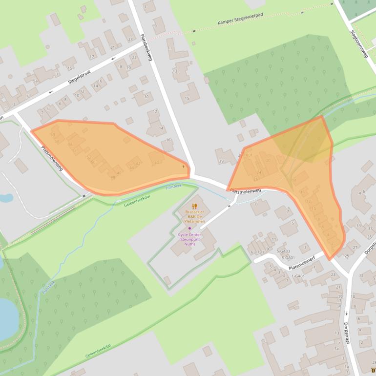 Kaart van postcodegebied 6361EM.