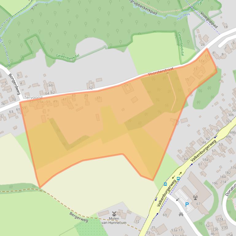 Kaart van postcodegebied 6361ES.