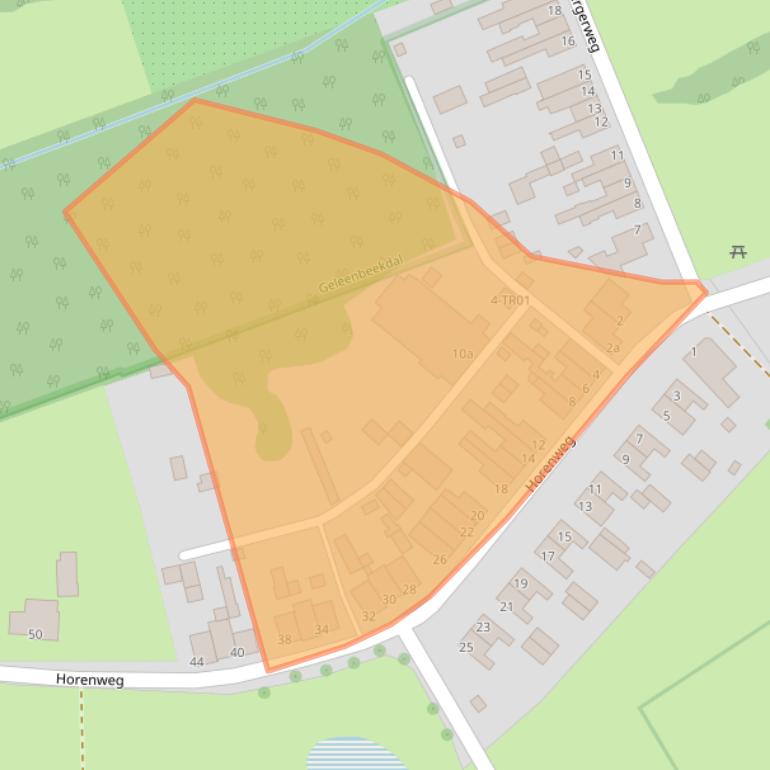 Kaart van postcodegebied 6361GE.