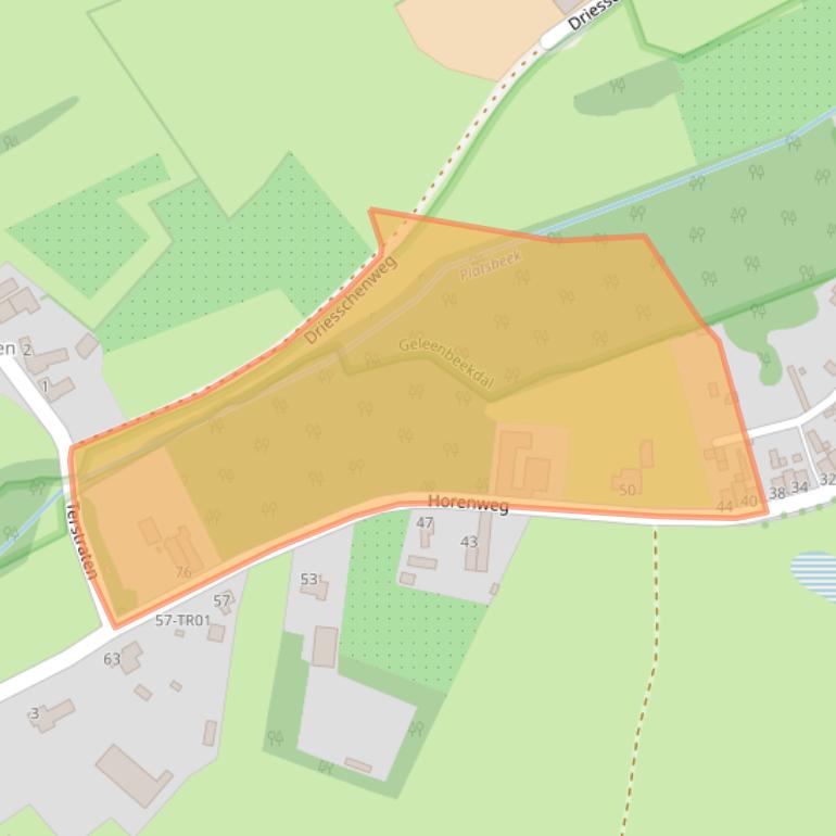 Kaart van postcodegebied 6361GG.