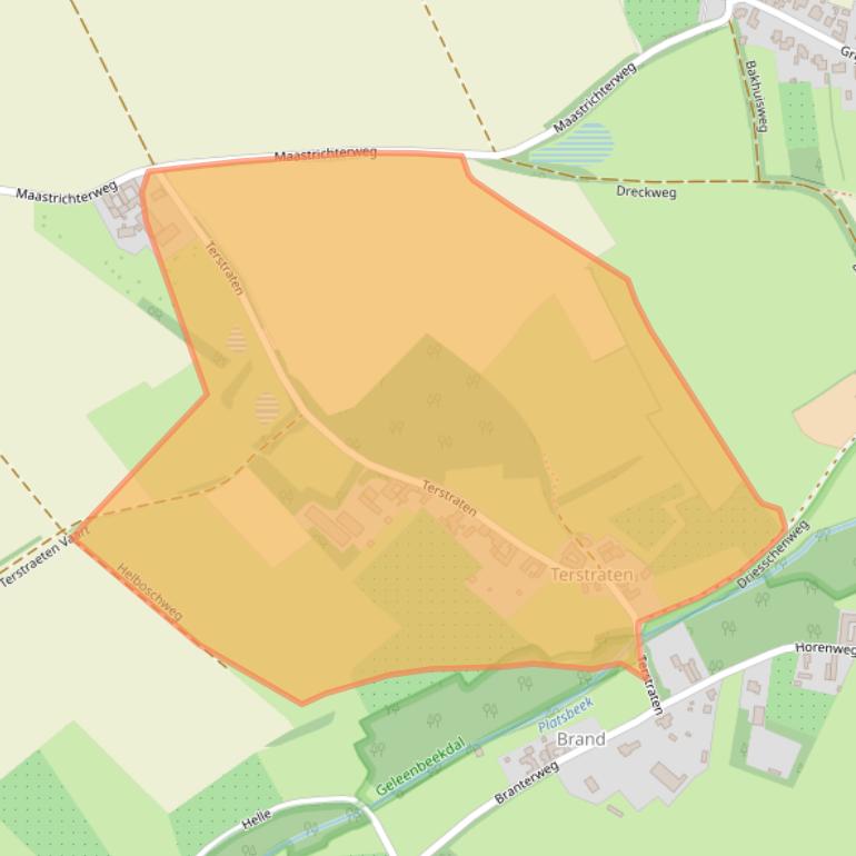 Kaart van postcodegebied 6361GJ.