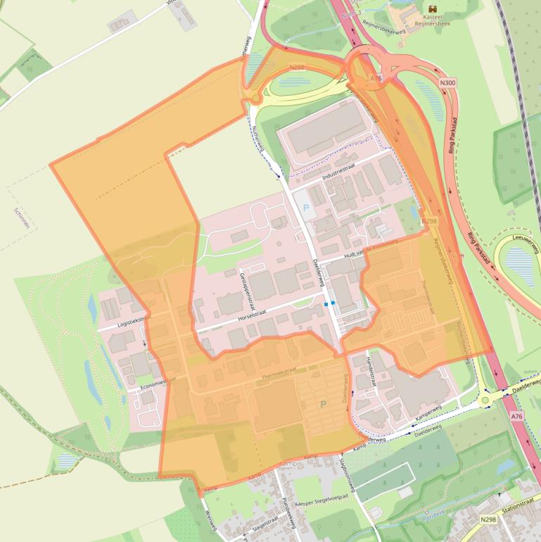 Kaart van postcodegebied 6361HB.
