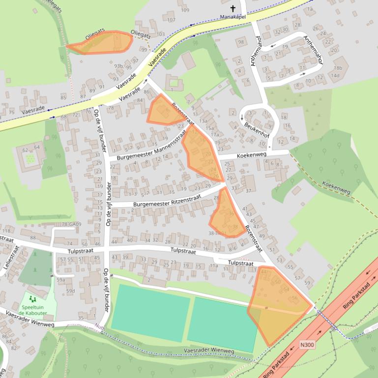 Kaart van postcodegebied 6361HT.