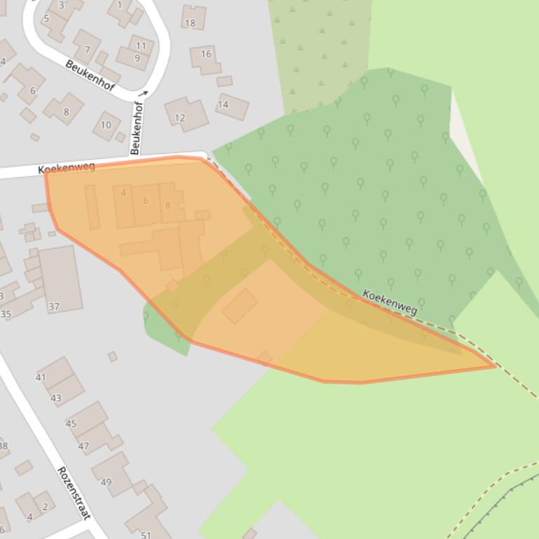 Kaart van postcodegebied 6361HV.