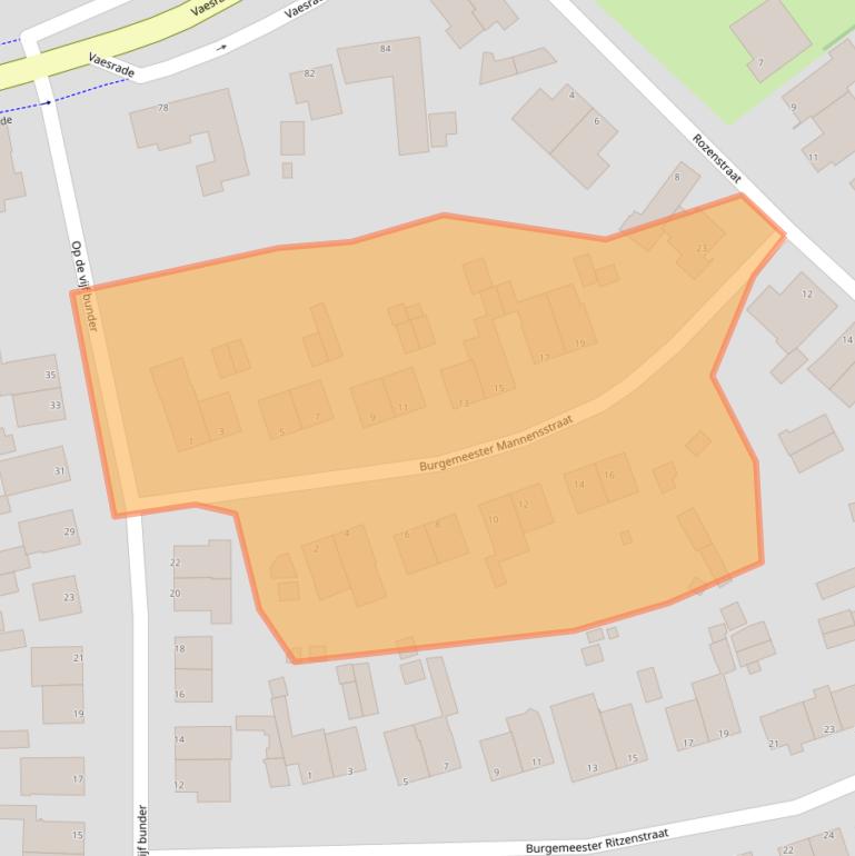 Kaart van postcodegebied 6361HW.