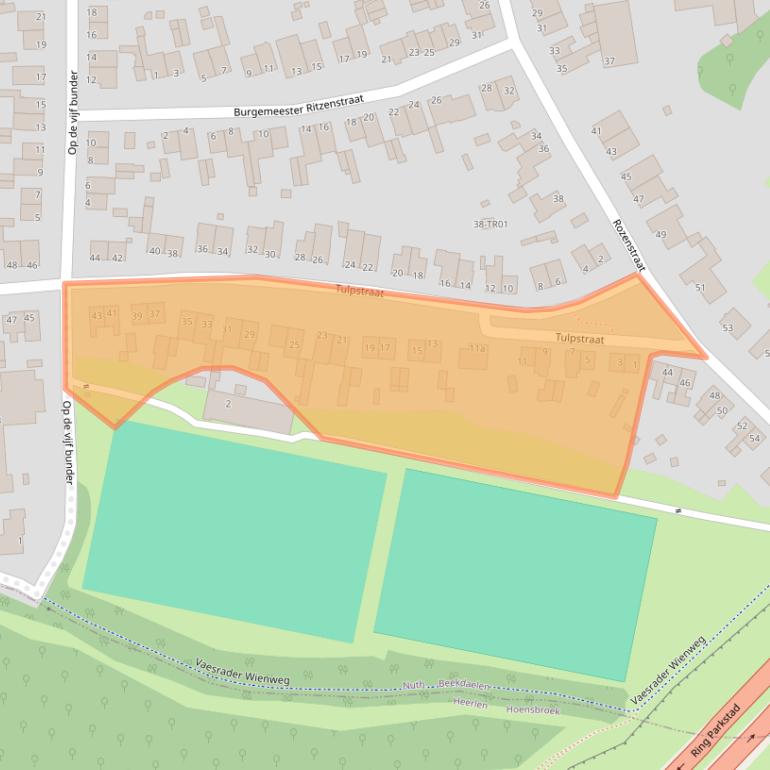 Kaart van postcodegebied 6361JA.