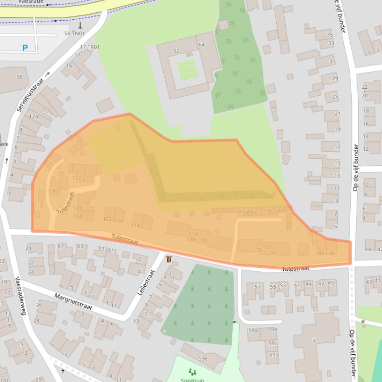 Kaart van postcodegebied 6361JD.