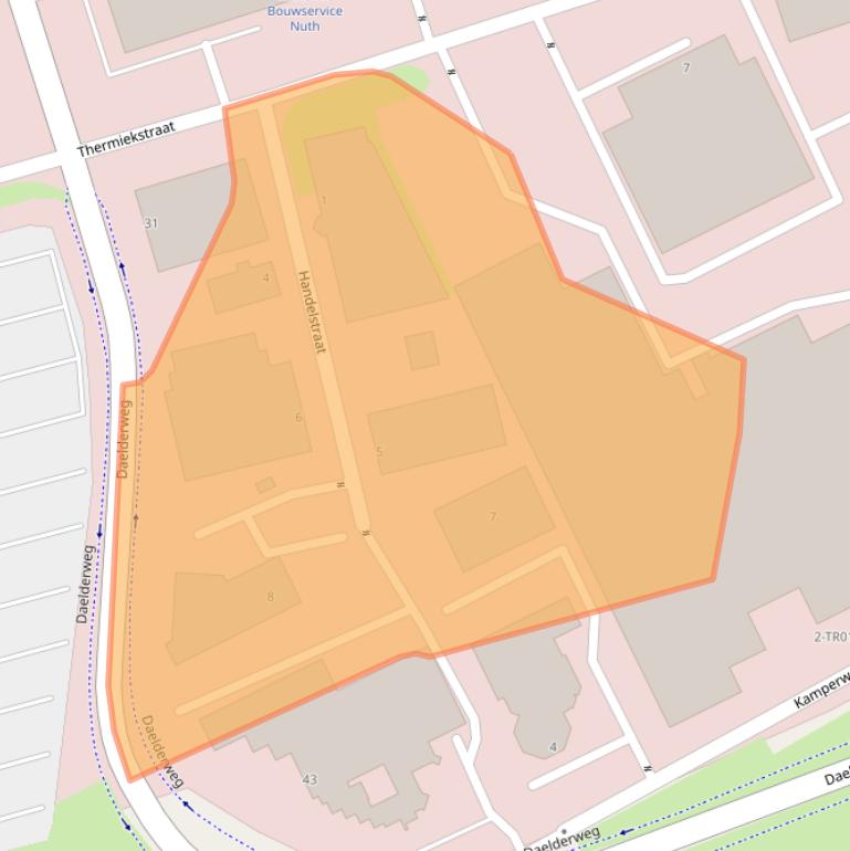 Kaart van postcodegebied 6361KC.