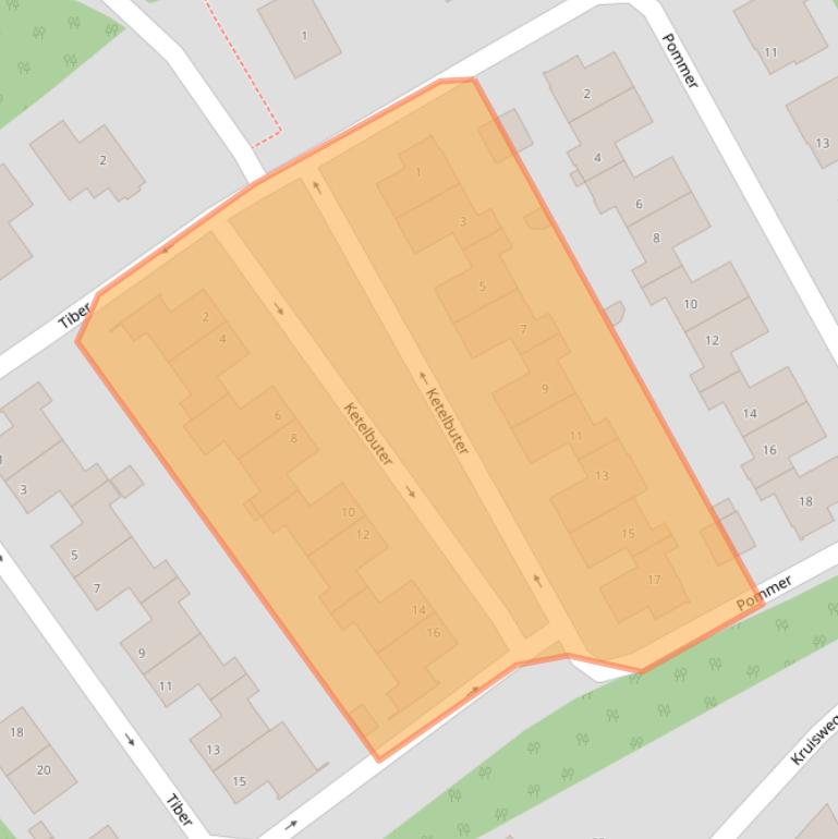 Kaart van postcodegebied 6361TE.