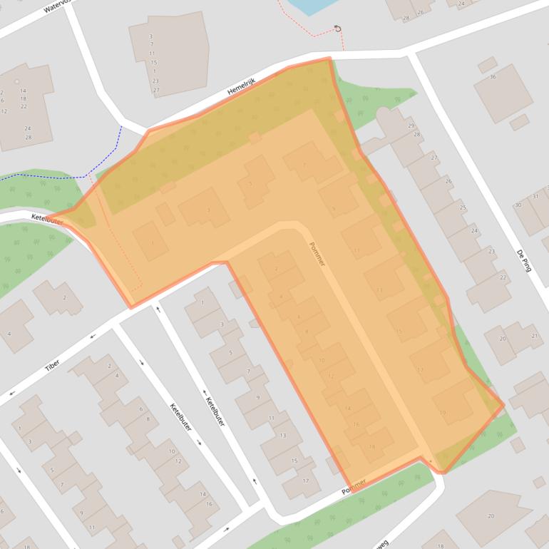 Kaart van postcodegebied 6361VB.