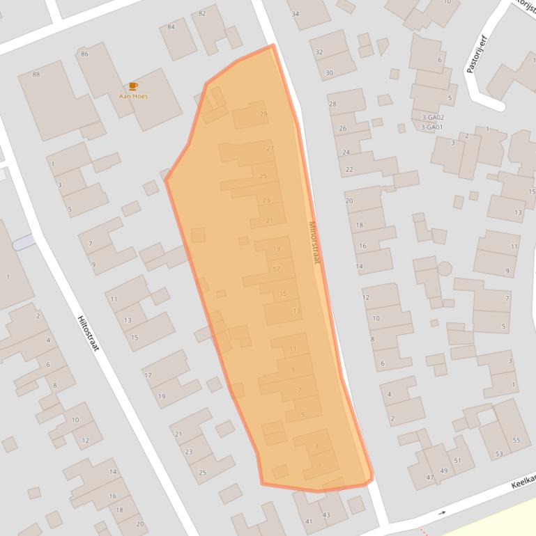 Kaart van postcodegebied 6361XA.