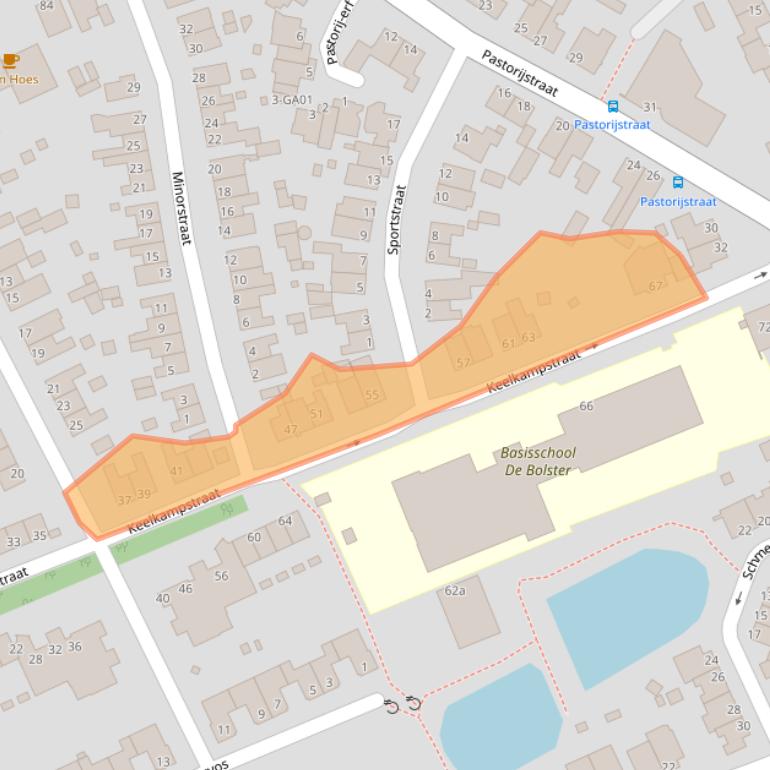 Kaart van postcodegebied 6361XE.