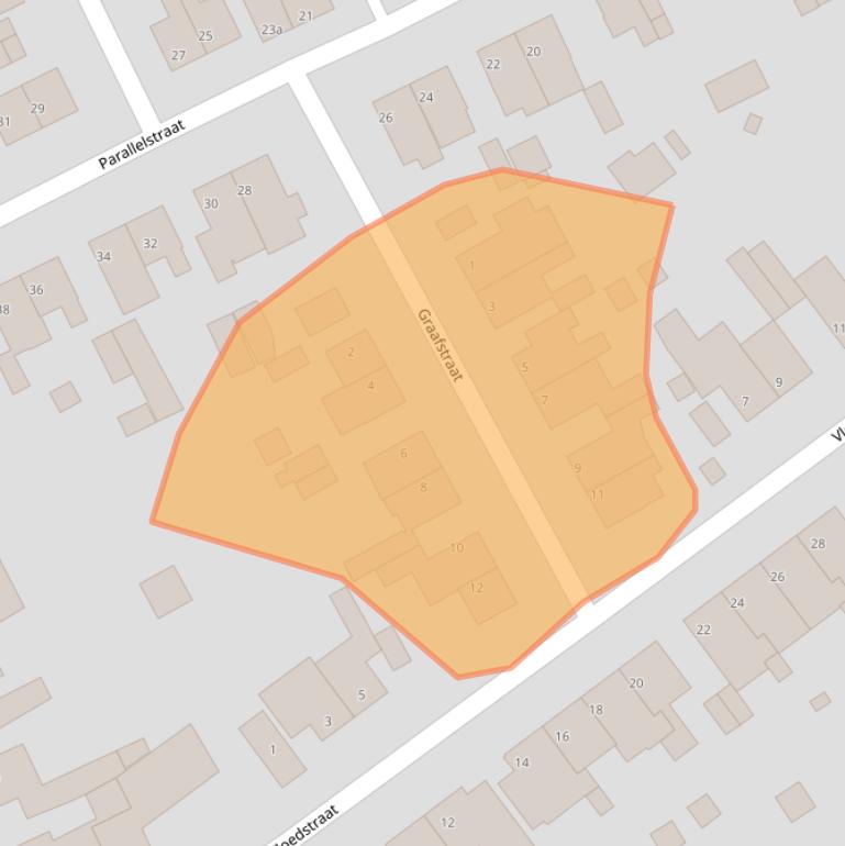 Kaart van postcodegebied 6361XJ.