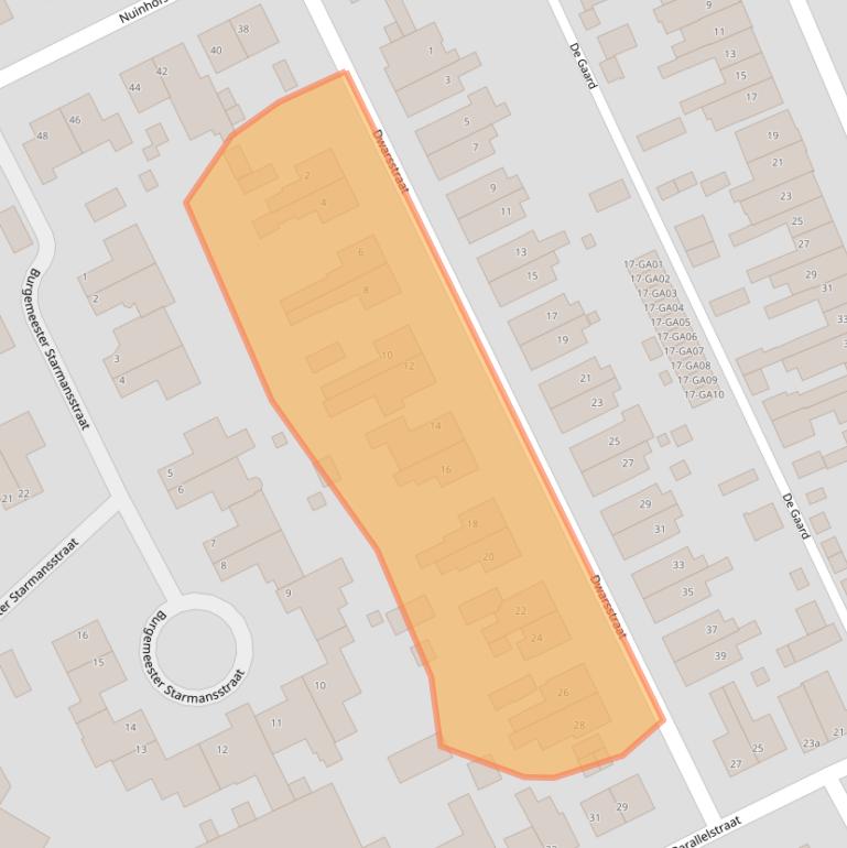 Kaart van postcodegebied 6361XN.