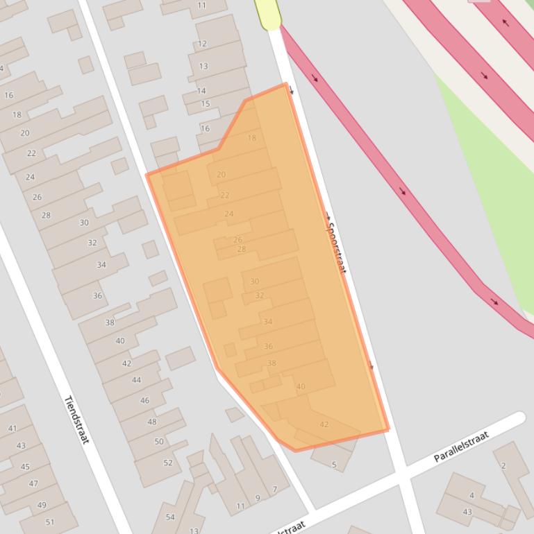 Kaart van postcodegebied 6361XX.