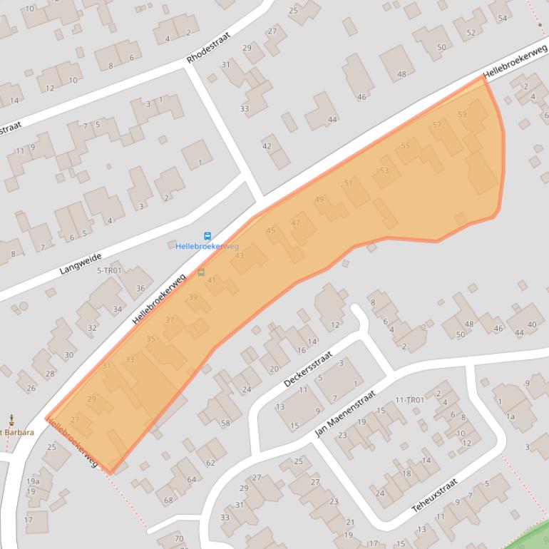 Kaart van postcodegebied 6363AB.