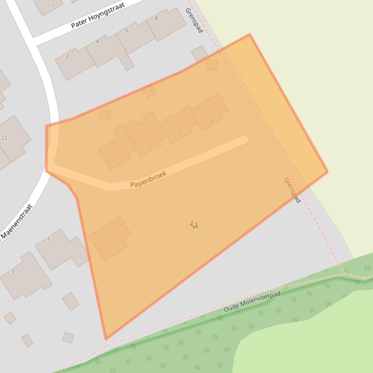 Kaart van postcodegebied 6363AH.