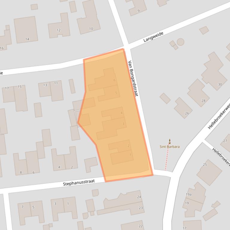 Kaart van postcodegebied 6363AP.