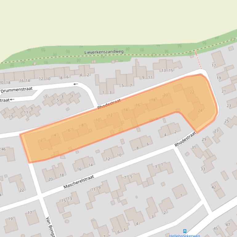 Kaart van postcodegebied 6363AZ.