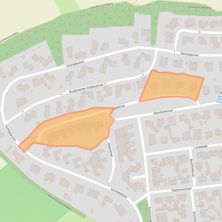 Kaart van postcodegebied 6363BB.