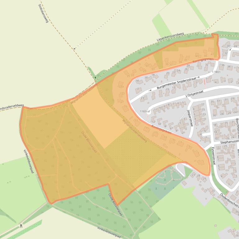 Kaart van postcodegebied 6363BD.