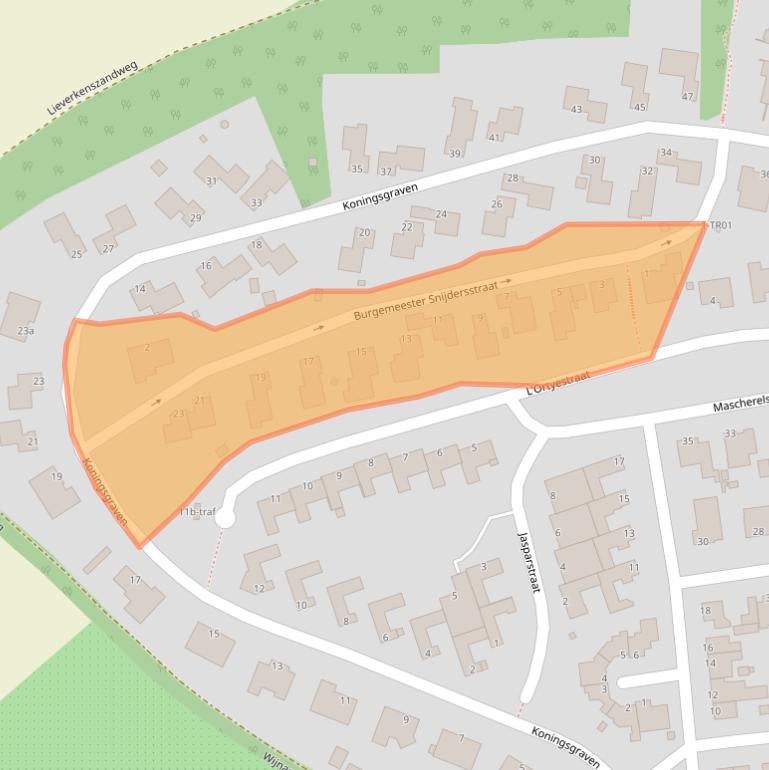 Kaart van postcodegebied 6363BG.