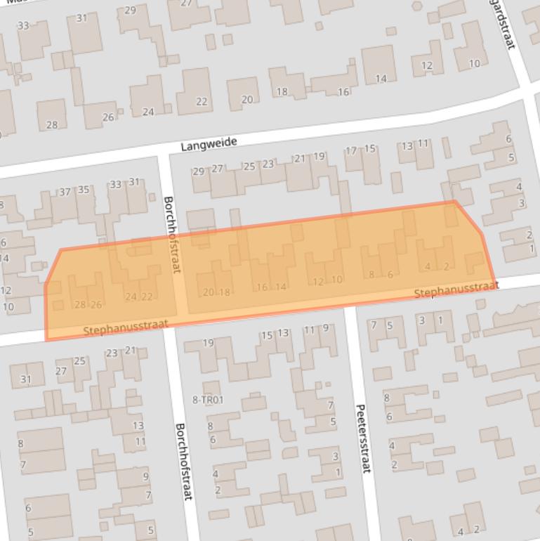 Kaart van postcodegebied 6363BN.