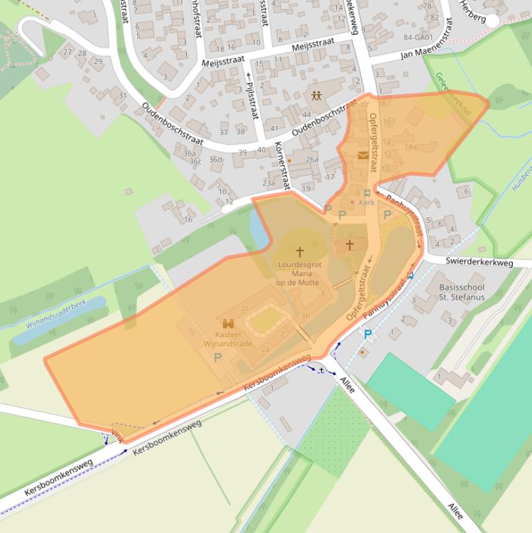 Kaart van postcodegebied 6363BW.