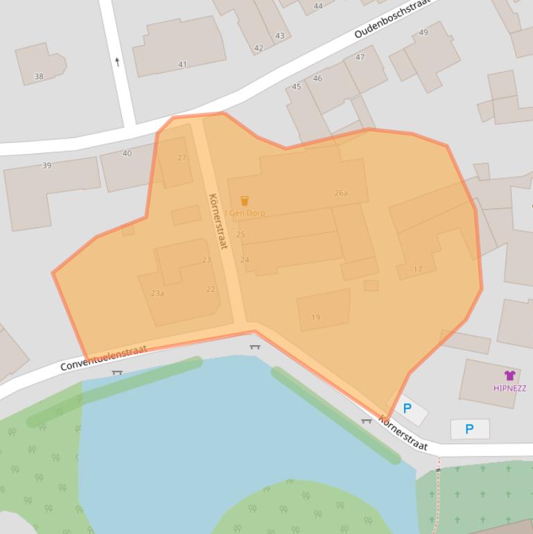 Kaart van postcodegebied 6363BX.