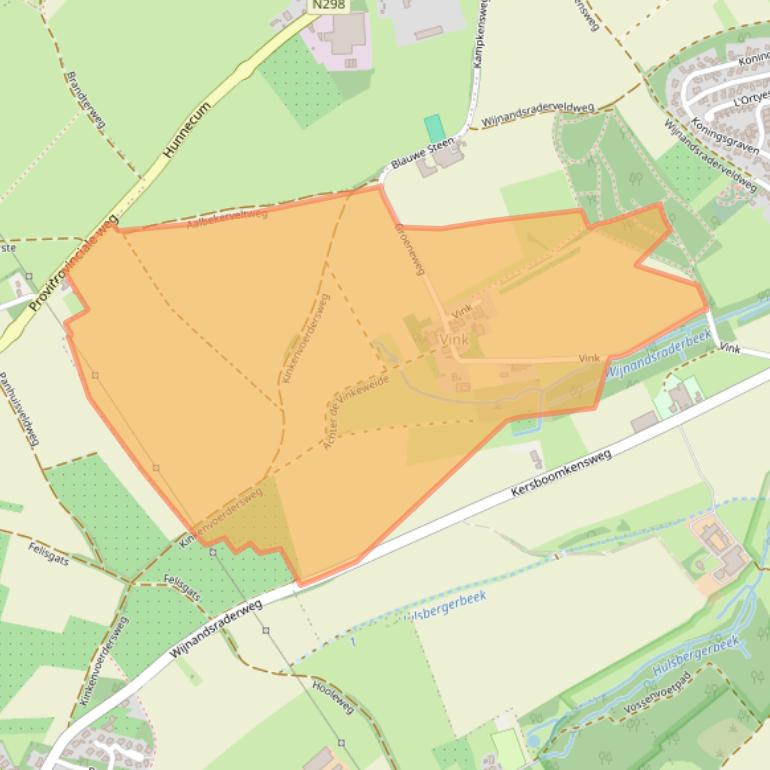 Kaart van postcodegebied 6363CA.