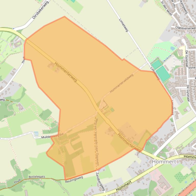 Kaart van postcodegebied 6365AB.