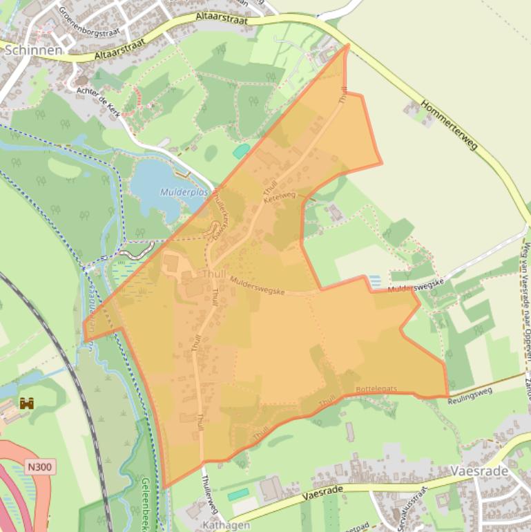 Kaart van postcodegebied 6365AC.
