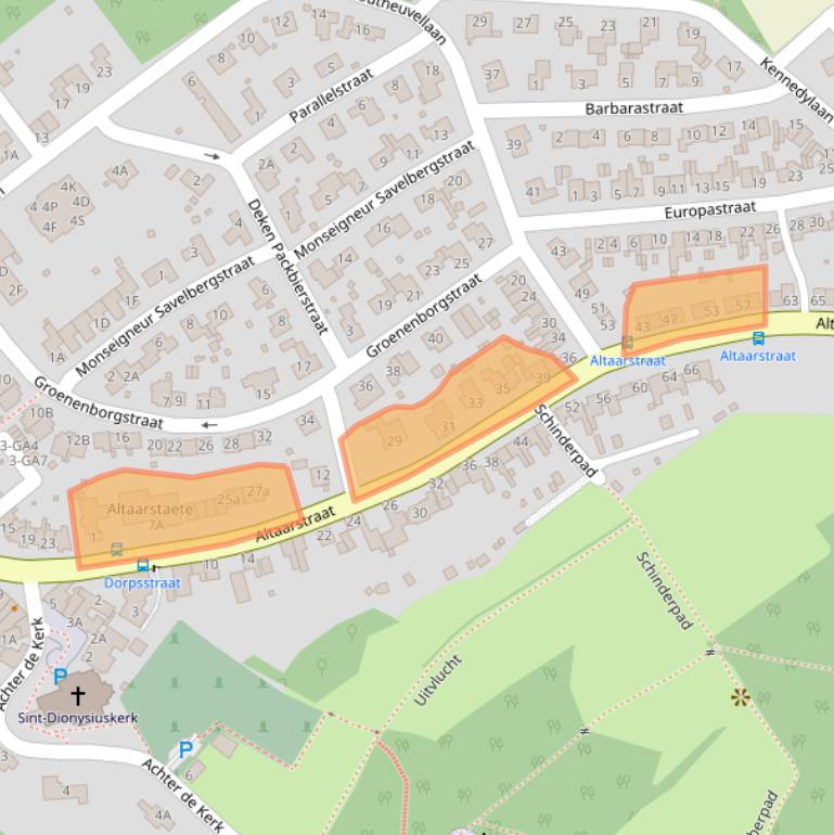 Kaart van postcodegebied 6365AH.