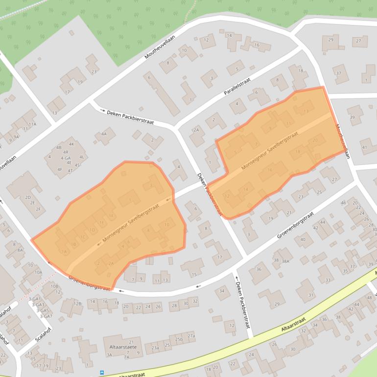 Kaart van postcodegebied 6365BC.