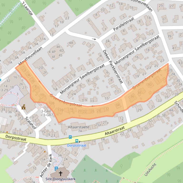 Kaart van postcodegebied 6365BE.