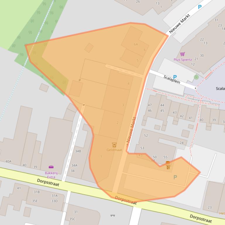 Kaart van postcodegebied 6365BG.