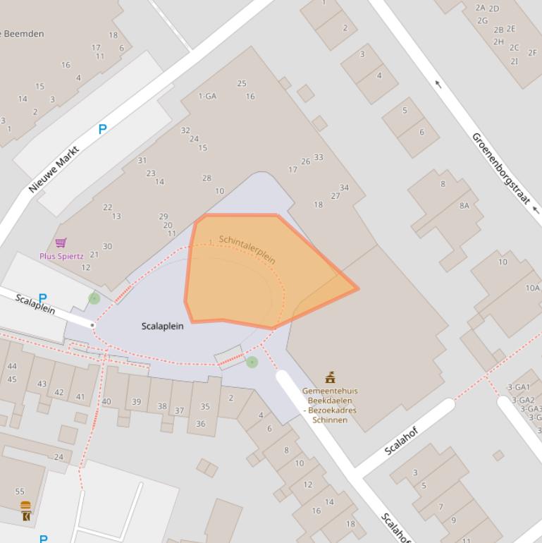 Kaart van postcodegebied 6365BR.