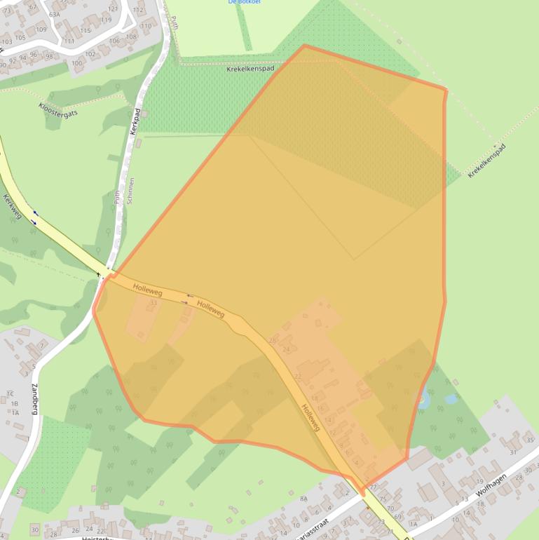 Kaart van postcodegebied 6365BS.