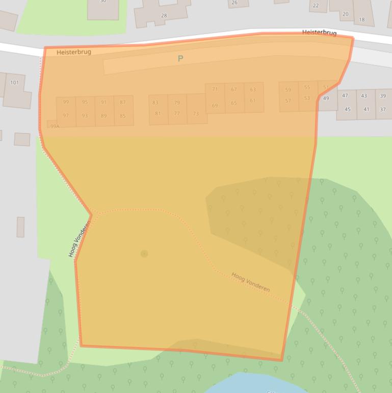 Kaart van postcodegebied 6365CB.