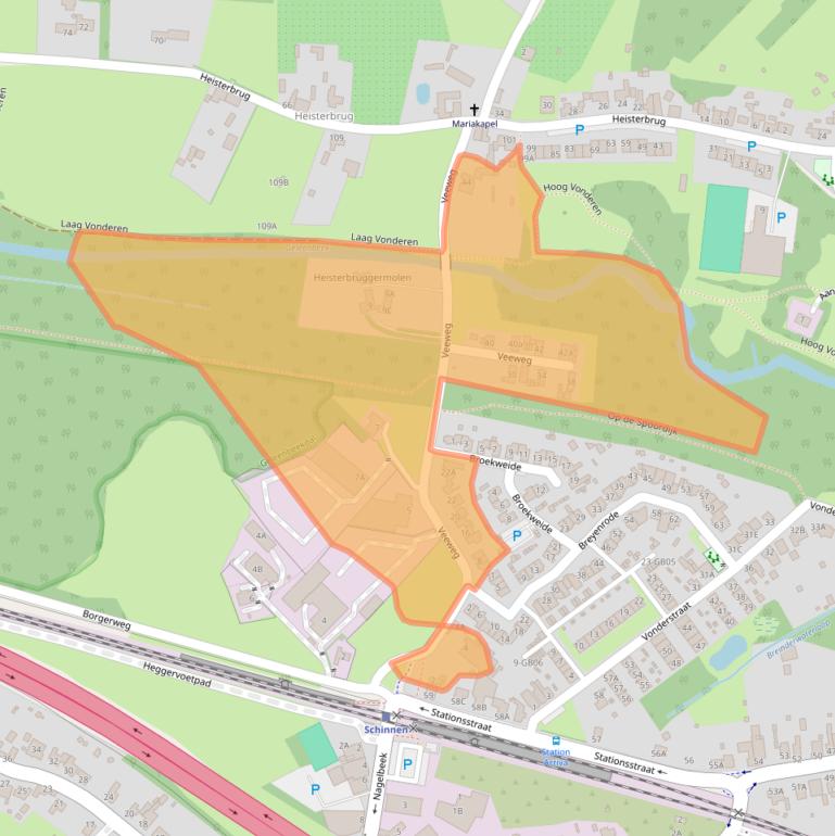 Kaart van postcodegebied 6365CV.