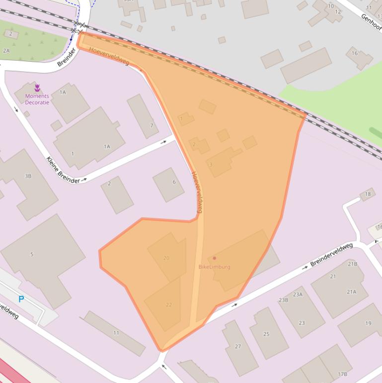 Kaart van postcodegebied 6365CZ.