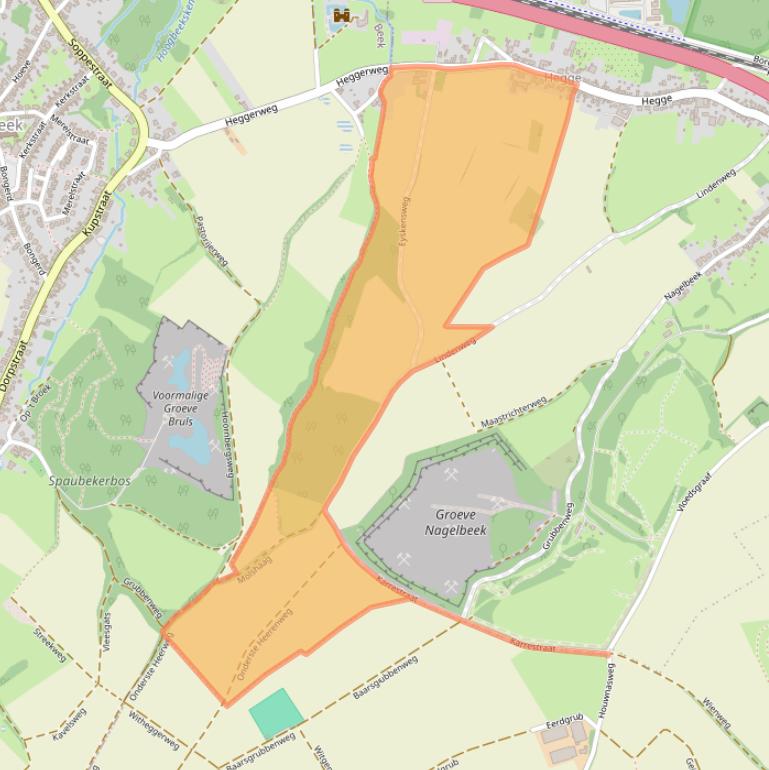 Kaart van postcodegebied 6365EC.