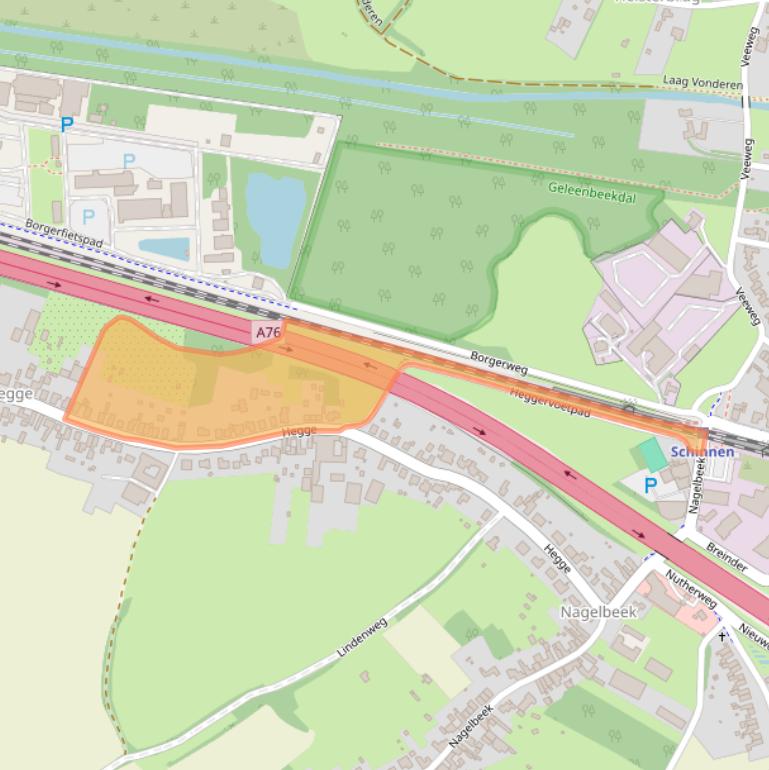 Kaart van postcodegebied 6365EE.