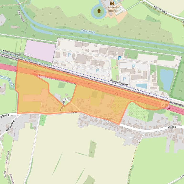 Kaart van postcodegebied 6365EG.