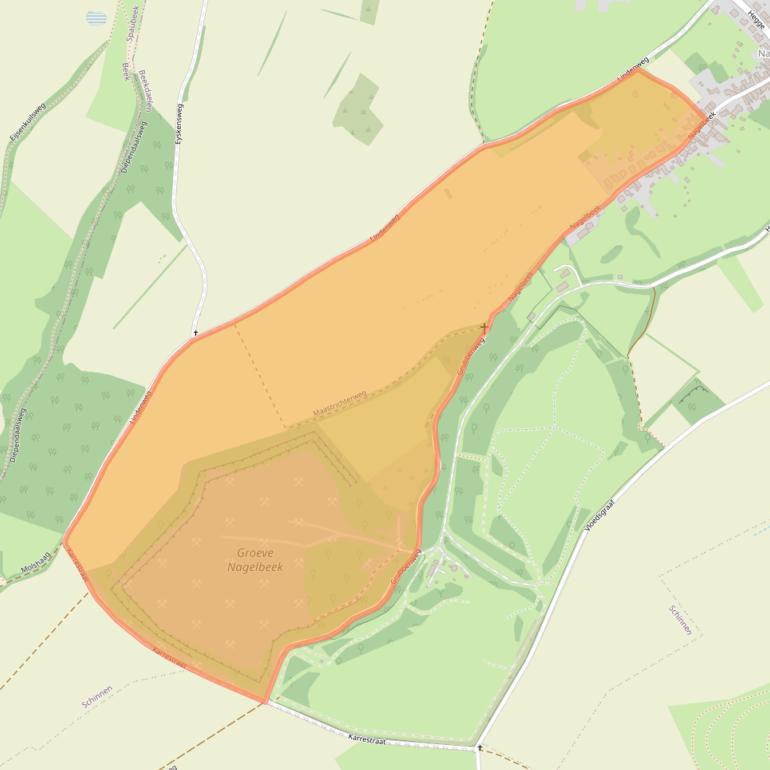 Kaart van postcodegebied 6365EL.