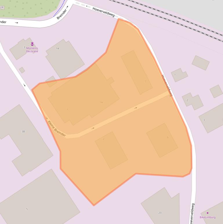 Kaart van postcodegebied 6365ET.