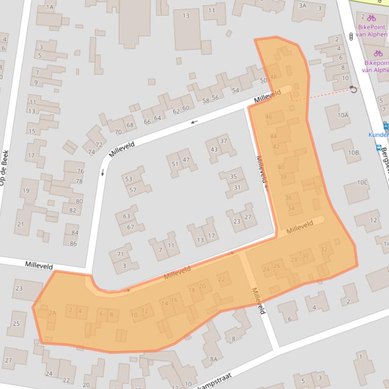 Kaart van postcodegebied 6367AS.