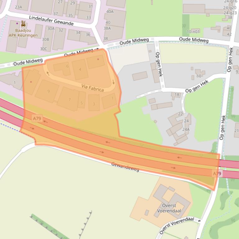 Kaart van postcodegebied 6367AX.