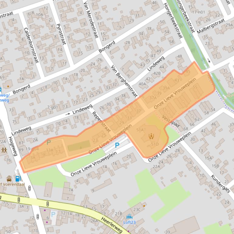 Kaart van postcodegebied 6367BH.