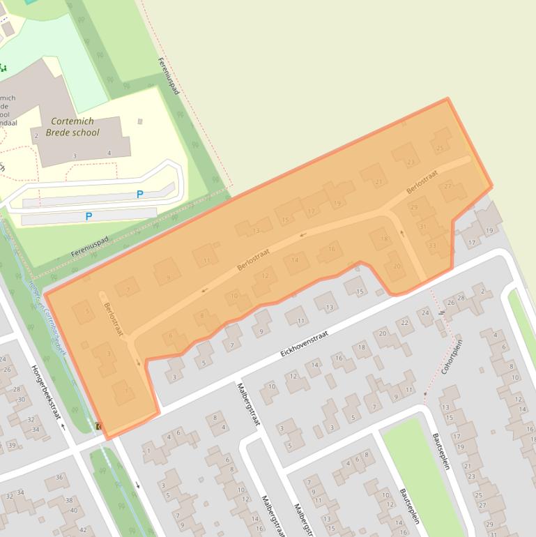 Kaart van postcodegebied 6367CA.